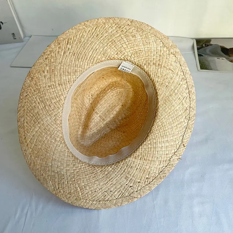Spring Natural Solid Color Raf - đánh giá và giá Bucket Hat Straw