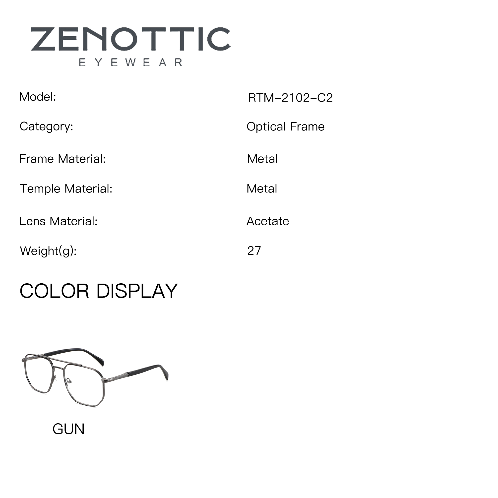 ZENOTTIC M Size Aviator Metal  - đánh giá và giá Sunglasses Aviator Polarized
