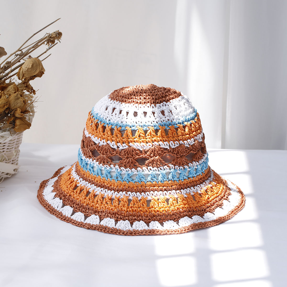Women's hats New fashion Style - đánh giá và giá Bucket Hat Straw