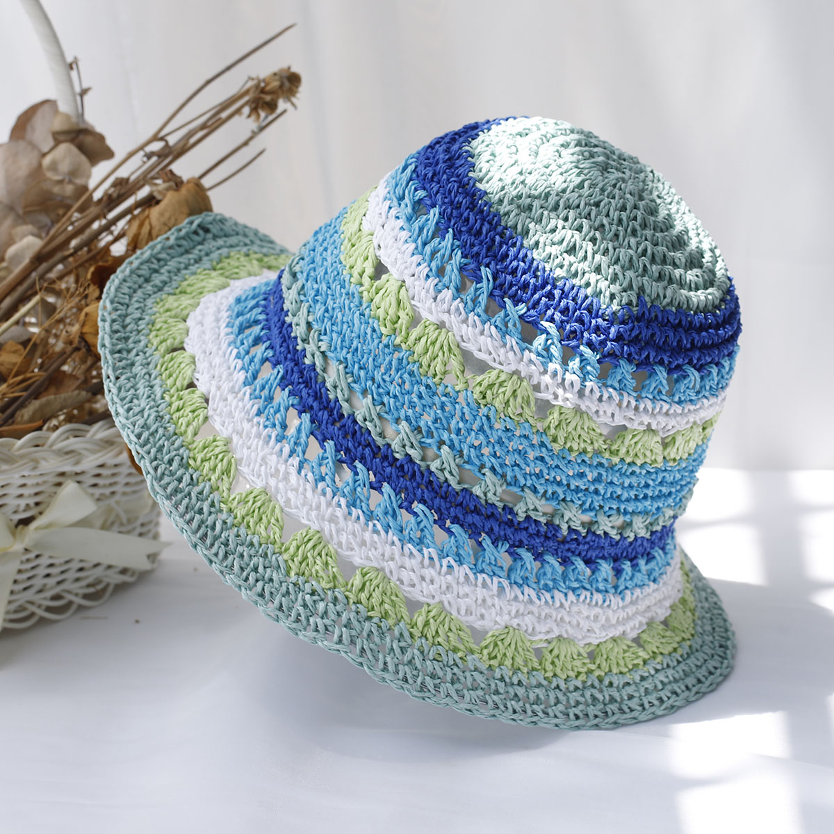 Women's hats New fashion Style - đánh giá và giá Bucket Hat Straw